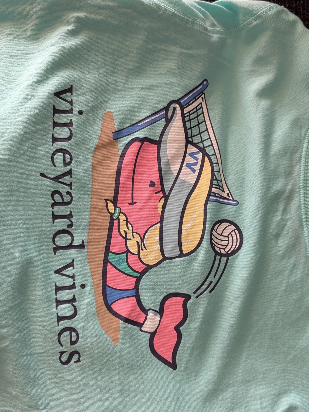 Vineyard Vines Mint Mermaid Volleyball Graphic Tee
